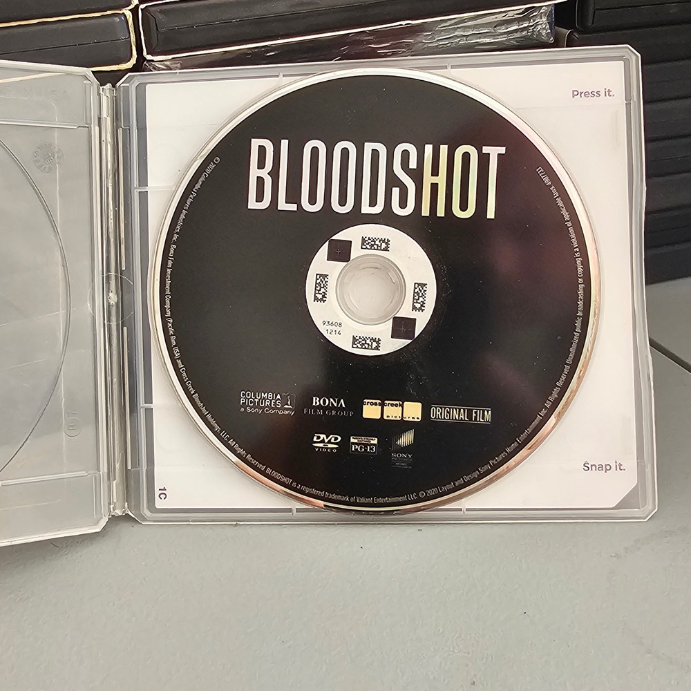 Bloodshot DVD 2020 Vin Diesel Valiant Comics Action Sci-Fi Movie PG-13 Disc Only